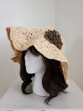 Route 66 Paper Straw Bucket Hat Sun Hat